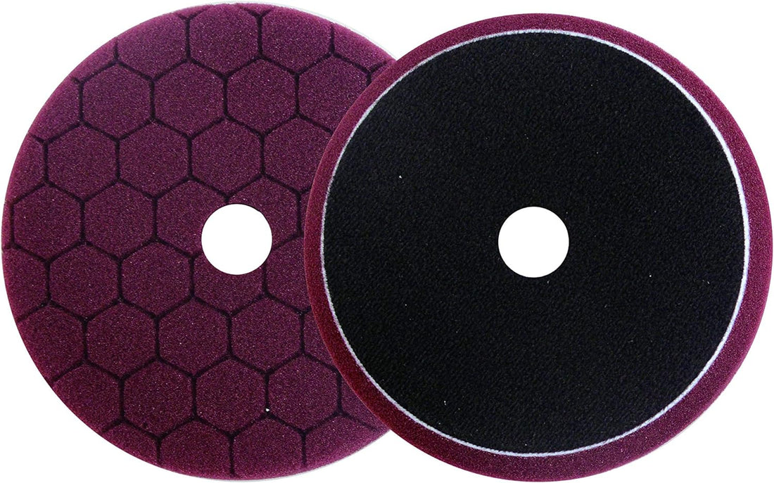 MAXXT Polishing Pads/Foam Pads, Fit 5 inches Backing Plate, 6"(150mm) Working Surface. Hexagon Lines Surface